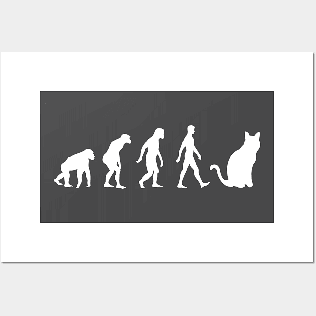 HUMAN CAT EVOLUTION Wall Art by MoreThanThat